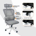 Ver mais imagens de Cadeira de Escritório Presidente Executiva Oficial Legacy - Cinza + E-book