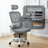 Cadeira de Escritório Presidente Executiva Oficial Legacy - Cinza + E-book - 3
