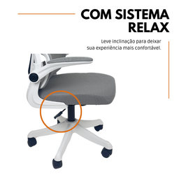 Cadeira de Escritório Presidente Executiva Oficial Legacy - Cinza - 1 - 2
