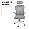 Cadeira de Escritório Presidente Executiva Oficial Legacy - Cinza - 1 - 3