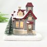 Vila Natalina Casa com Luz Mini Cenário Enfeite de Natal - 2