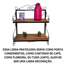 Porta Condimentos Rústico em Ferro:preto - 5