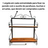 Porta Condimentos Rústico em Ferro:preto - 3