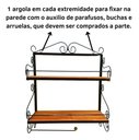 Ver imagem 3 de Porta Condimentos Rústico em Ferro:preto