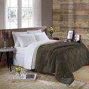 Ver imagem 2 de Edredom Buettner Solteiro Plush Flannel Dupla Face 160mx240m Chocolate Escuro e Chocolate Claro