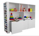 Ver imagem 1 de Estante Infantil para Carrinhos Ada 100% Mdf (brinquedoteca)