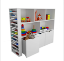 Ver imagem 2 de Estante Infantil para Carrinhos Ada 100% Mdf (brinquedoteca)