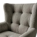 Ver mais imagens de Poltrona Decorativa Malta Base Madeira Boucle Tce 1018 Moll