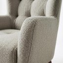 Ver imagem 7 de Poltrona Decorativa Malta Base Madeira Boucle Tce 1018 Moll