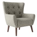 Ver imagem 1 de Poltrona Decorativa Malta Base Madeira Boucle Tce 1018 Moll