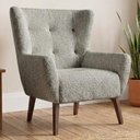 Ver imagem 2 de Poltrona Decorativa Malta Base Madeira Boucle Tce 1018 Moll
