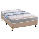 Ver imagem 1 de Cama Box Queen: Colchão Espuma D45 Probel Guarda Costas + Base CRC Suede Clean(158x198)