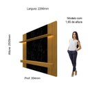 Ver imagem 4 de Painel para TV até 85 Polegadas com Led Ripado 3 Gavetas Primor 229cm Gelius