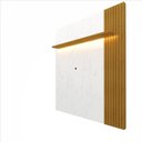 Ver imagem 2 de Painel para TV até 75 Polegadas com Led 1 Placa Ripado 1 Prateleira Primor 179,2cm Gelius Móveis