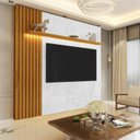 Ver imagem 1 de Painel para TV até 75 Polegadas com Led 1 Placa Ripado 1 Prateleira Primor 179,2cm Gelius Móveis