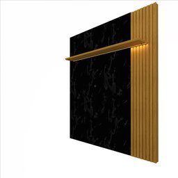 Painel para TV até 75 Polegadas com Led 1 Placa Ripado 1 Prateleira Primor 179,2cm Gelius Móveis - 2