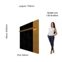 Ver imagem 4 de Painel para TV até 75 Polegadas com Led 1 Placa Ripado 1 Prateleira Primor 179,2cm Gelius Móveis