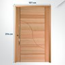 Porta Pivotante Maciça 214x107cm Eucalipto PM91 Sublime Cruzeiro Portas - 2