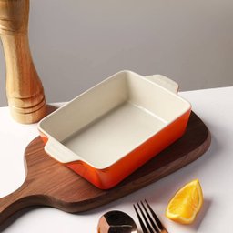 Assadeira Retangular Laranja com Antiaderente 35cm Mundial - 2