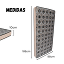 Ver imagem 4 de Colchão de Solteiro D28 - 88x188x10cm – Bege Firme, Confortável e Durável, Dupla Face Bordado.