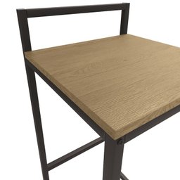 Conjunto De Mesa Com Banquetas Industrial Crome LI016/LI024 Freijo Preto Kappesberg - 6