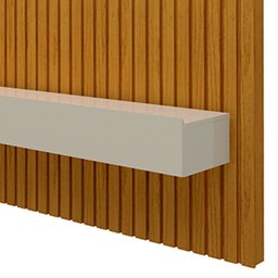 Rack com Painel Ripado para TV até 75 Polegadas com LED 100% MDF 184cmx250cm 2 Gavetas Nobre - 10