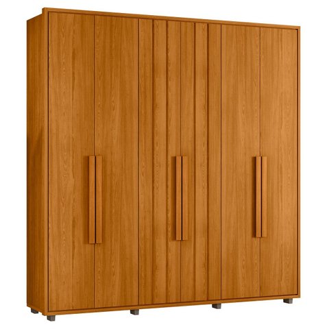 Guarda Roupa Casal 230cm com 6 Portas Barok Cinamomo Z10 - Mpozenato