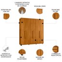 Ver imagem 3 de Guarda Roupa Casal 230cm com 6 Portas Barok Cinamomo Z10 - Mpozenato