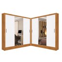 Ver imagem 2 de Closet Casal Duplo Dubai 06 Portas 06 Gavetas com Espelho Plus Carioca Móveis