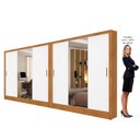 Ver imagem 3 de Closet Casal Duplo Dubai 06 Portas 06 Gavetas com Espelho Plus Carioca Móveis