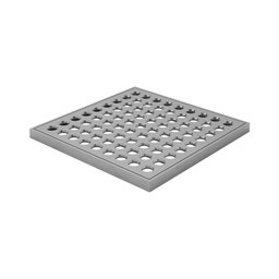 Grelha Quadrada com Caixilho 15x15cm Cromada Fani 1919 Cr - 1