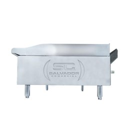 Chapa Americana Profissional 45cm a Gás 18mm Lisa Inox com Pé CGP45 - Venâncio - 5