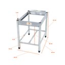 Ver imagem 3 de Chapa Americana Profissional 45cm a Gás 18mm Lisa Inox com Pé CGP45 - Venâncio
