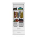 Ver imagem 3 de Guarda Roupa Roupeiro Chiara 2 Portas 2 Gavetas para Quarto Infantil Branco Phoenix Baby