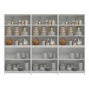 Ver imagem 4 de Armário de Cozinha 3 Peças 12 Portas 9 Prateleiras Americano 252cm Ac4005 Cor Branco - Decibal Mó