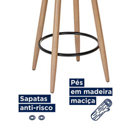 Conjunto Mesa Bistrô Viena e 2 Banquetas Moscou Couríssimo Amarula - Loja Sheep - 9
