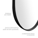 Ver imagem 3 de Espelho Grande de Parede Moldura Aço 150x60cm Corpo Inteiro