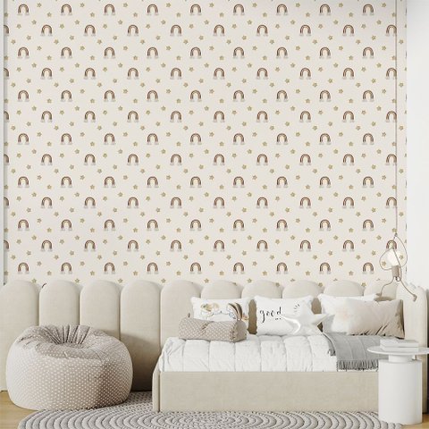 Papel de Parede Autocolante Infantil Boho - 10m