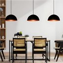 Ver imagem 3 de Lustre Pendente de Teto Meia Lua Preto