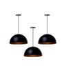 Lustre Pendente de Teto Meia Lua Preto - 4