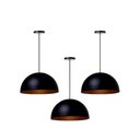 Ver imagem 4 de Lustre Pendente de Teto Meia Lua Preto