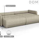 Ver imagem 4 de Sofá Retrátil e Reclinável 280cm Linho Domus Bege Marfim