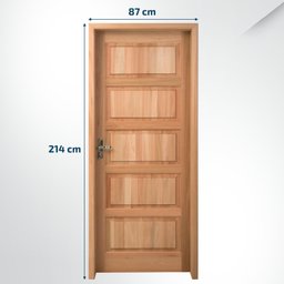 Kit Porta Pronta Maciça 210x80cm Eucalipto Direita Pp01 Cruzeiro Portas - 2