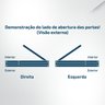 Kit Porta Pronta Maciça 210x80cm Eucalipto Direita Pp01 Cruzeiro Portas - 5