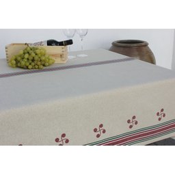 Toalha de mesa anti-manchas Ameztoy Bordo Portocale Home AmeztoyRojo 1.40x1.80m - 1