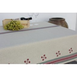 Toalha de mesa anti-manchas Ameztoy Bordo Portocale Home AmeztoyRojo 1.40x1.80m - 5