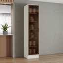 Ver imagem 1 de Cristaleira 1 Porta com Vidro Rreflecta 50cm 100% MDF Fineze Henn