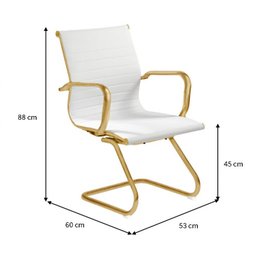 Cadeira de Escritório Eames Branca - Fixa | Matte - 3