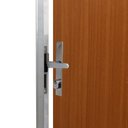 Ver imagem 5 de Kit Porta de Madeira Decorada 212x95cm com Batente de Aluminio 3,6cm Cantareira MGM Mogno