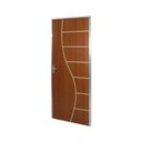 Ver imagem 3 de Kit Porta de Madeira Decorada 212x95cm com Batente de Aluminio 3,6cm Cantareira MGM Mogno